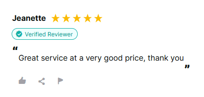 5-Star Review from Jeanette